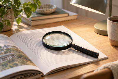 Liten text på förpackningen? Så använder du förstoringsglas hemma
