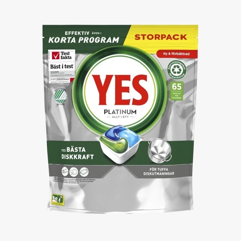 YES Platinum diskmaskinskapslar 65-pack - HemSyd