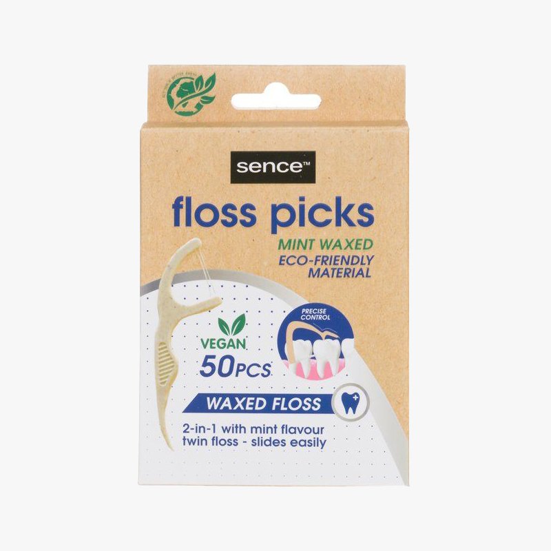 Sence Dental Floss Picks Mint 50-pack - HemSyd