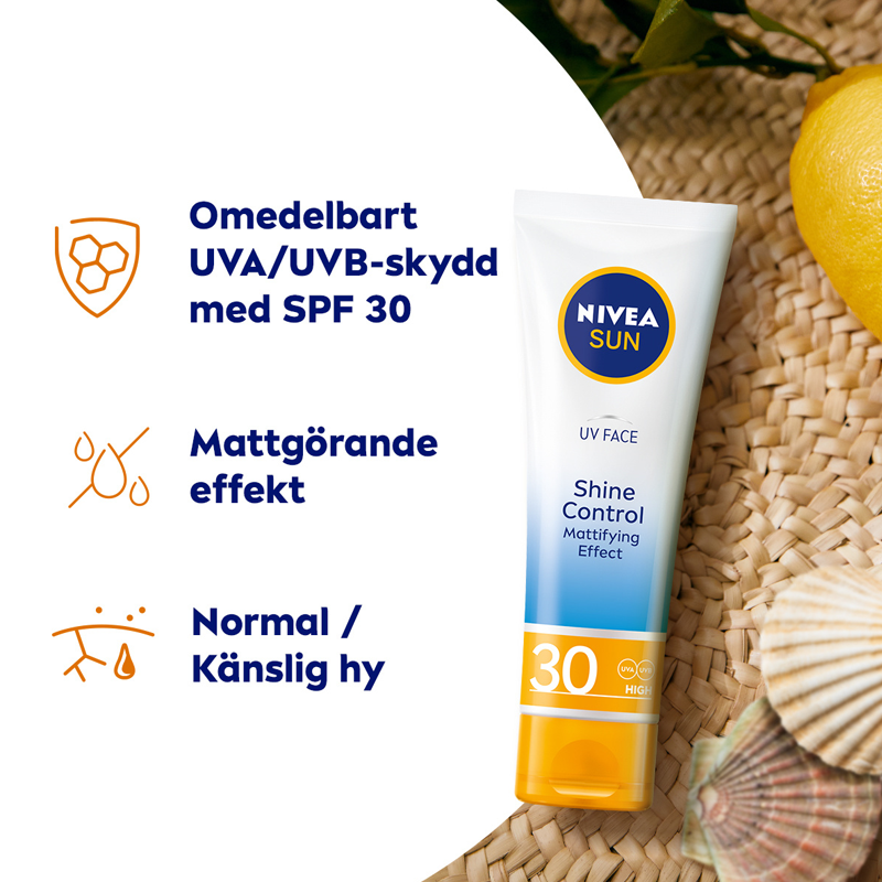 Nivea Sun Face Shine Control SPF30, 50 ml