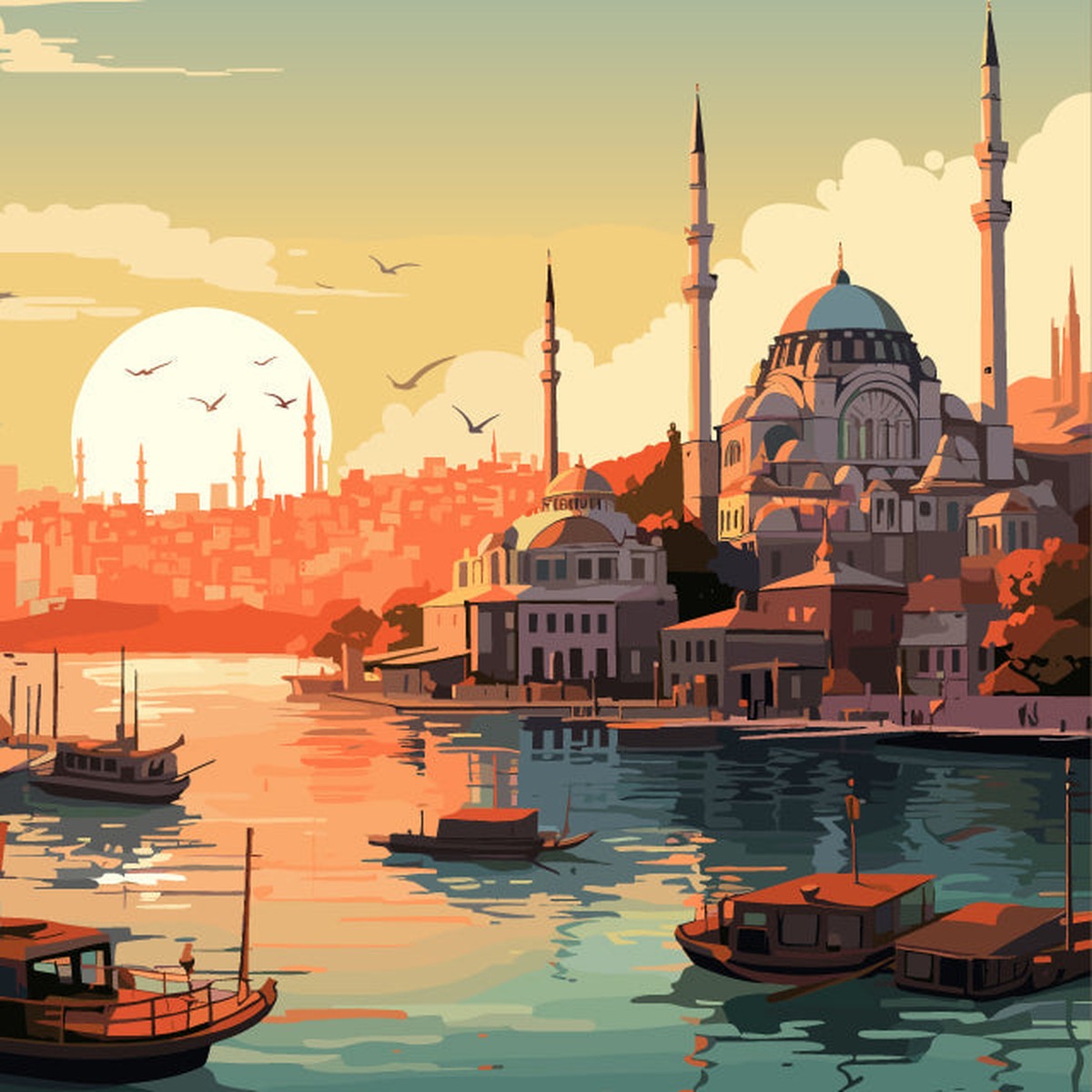 Istanbul Dusk — pusselmotiv