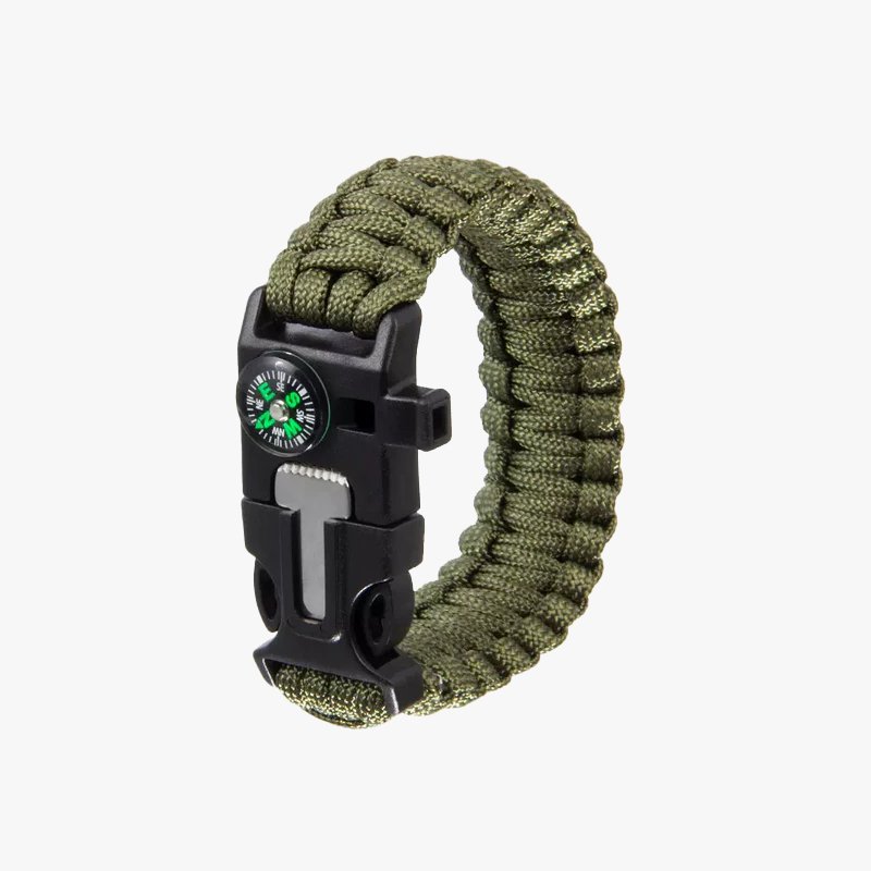 Justerbart överlevnadsarmband med visselpipa och kompass - HemSyd