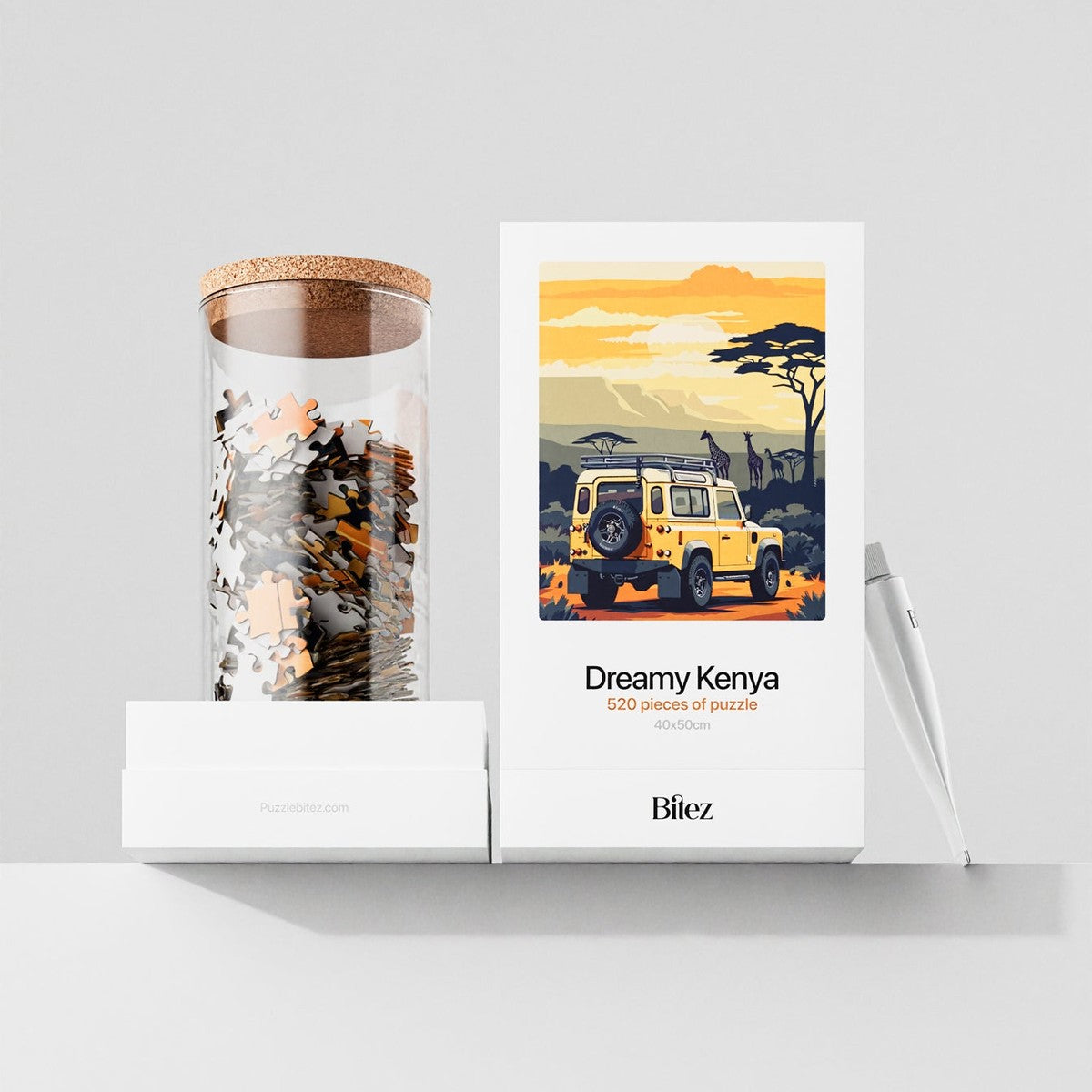 Dreamy Kenya — pussel i glasburk
