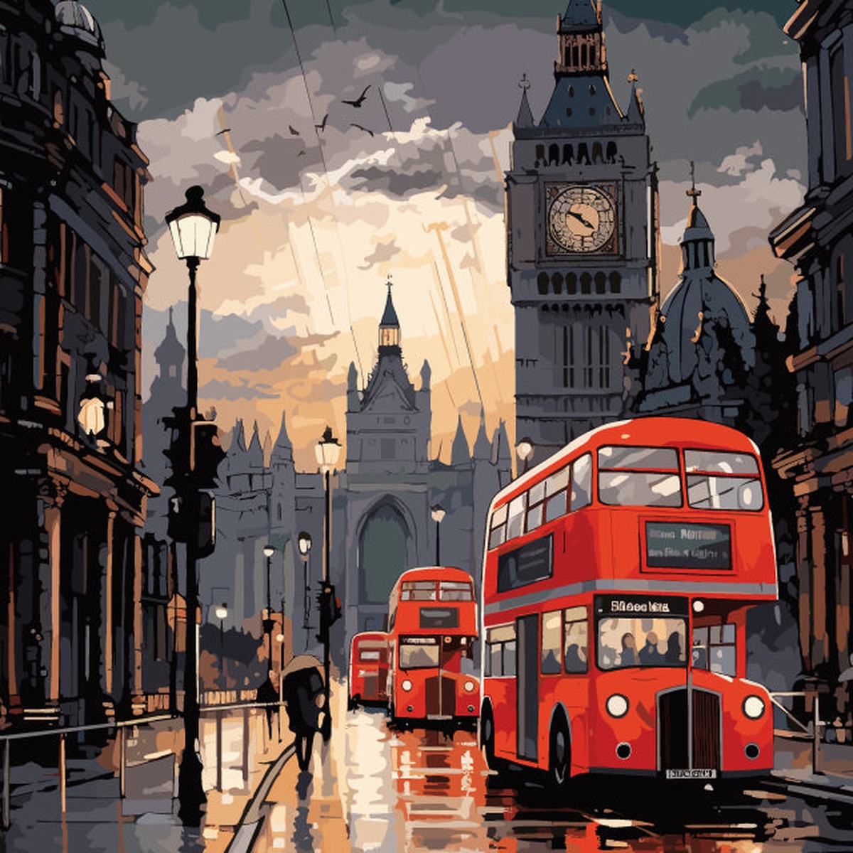 London Skies — pusselmotiv