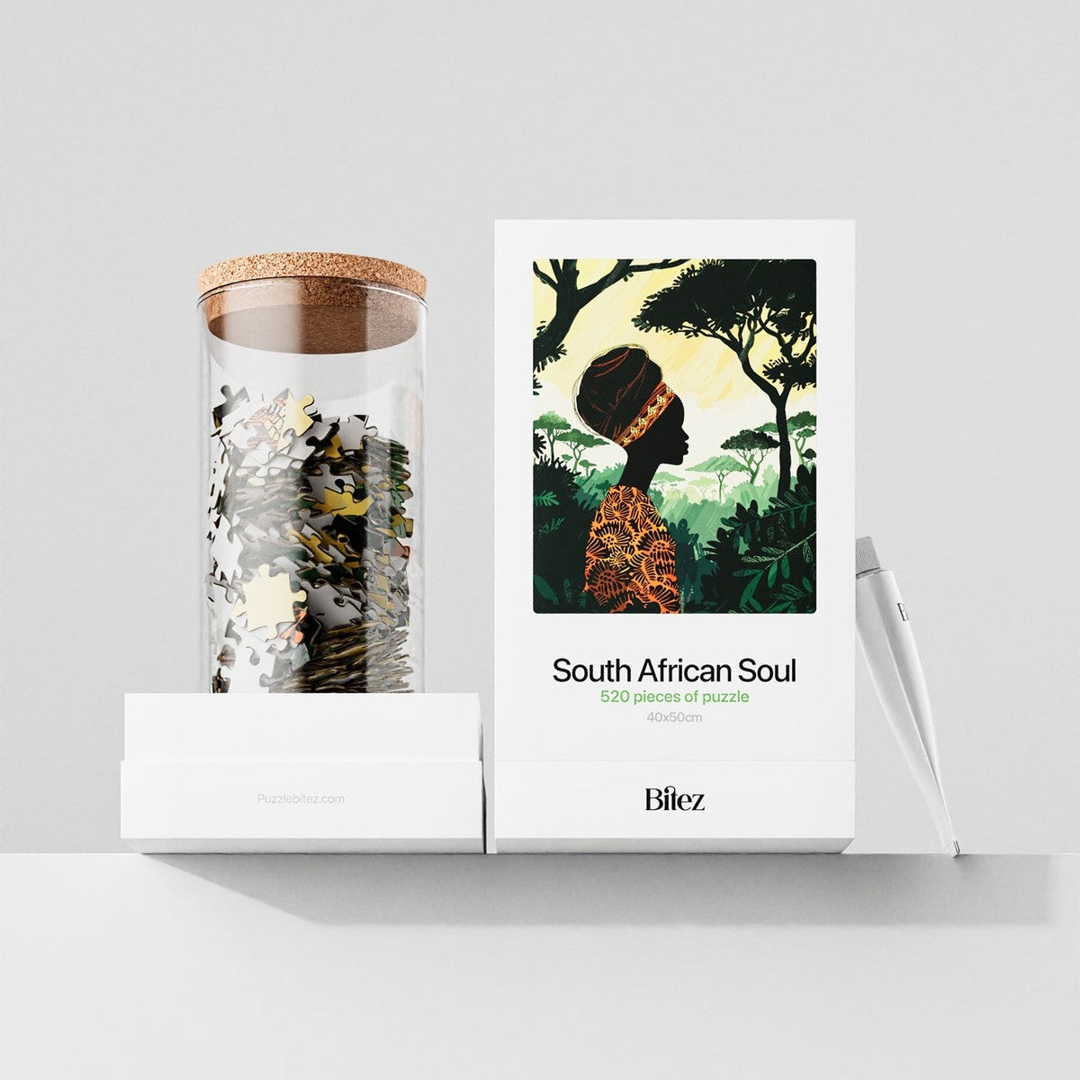 South African Soul — pussel i glasburk