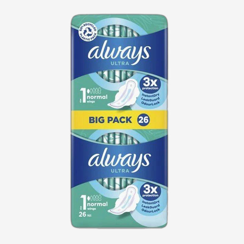 Ultra Normal Pads Wings 26 st - HemSyd