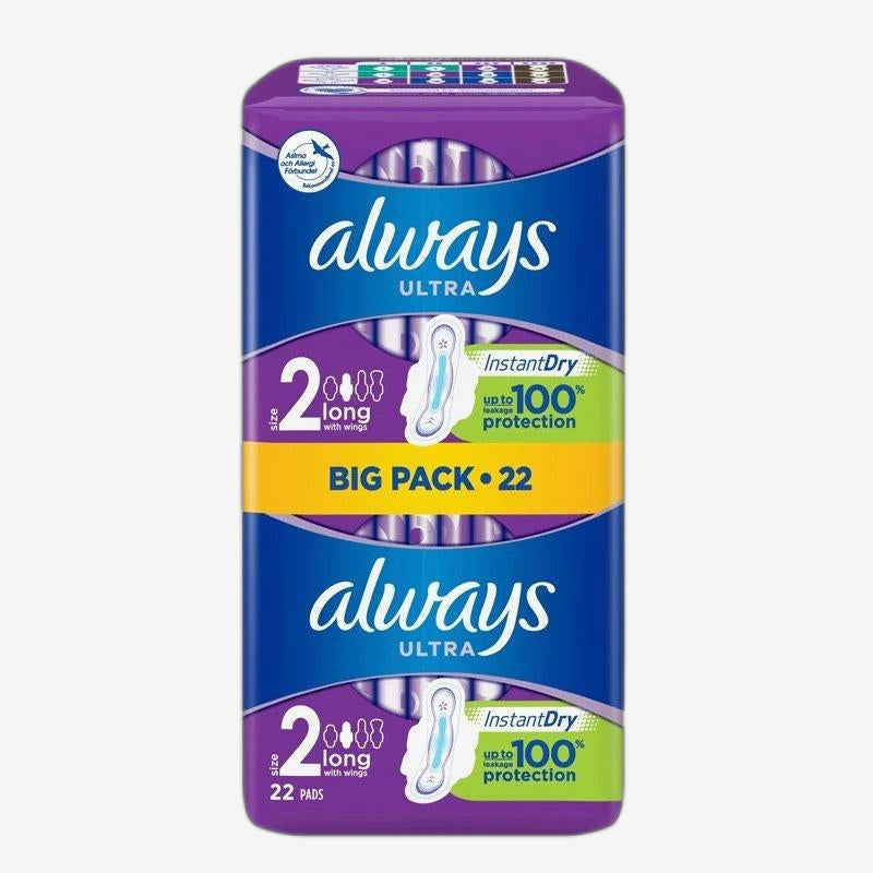 Ultra Long Pads Wings 22 st - HemSyd