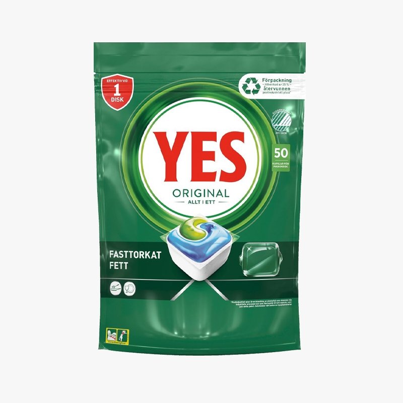 YES Original diskmaskinskapslar 50 tabletter - HemSyd