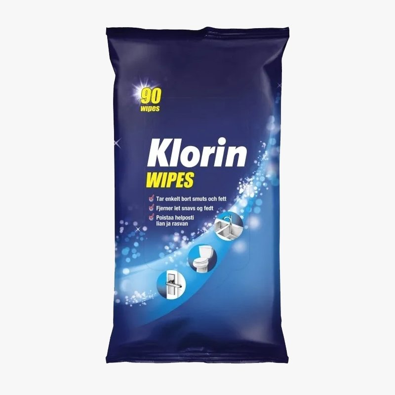 Klorin Wipes 90 st - HemSyd