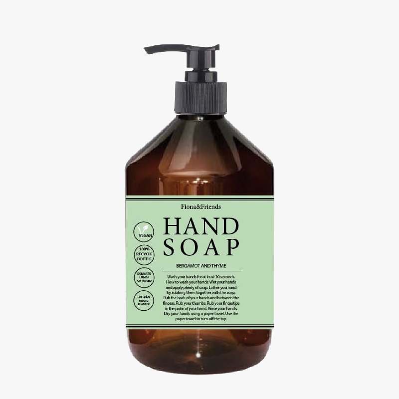 Fiona & Friends Handtvål Bergamot & Thyme 500ml - HemSyd