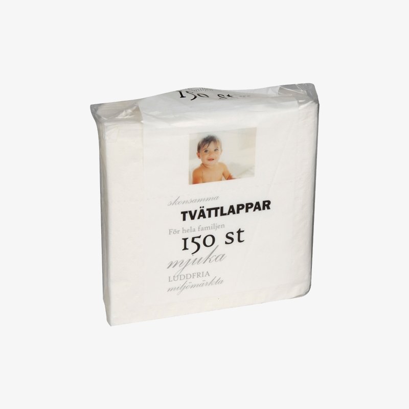 Tvättlappar 3-Lags 150 st - HemSyd