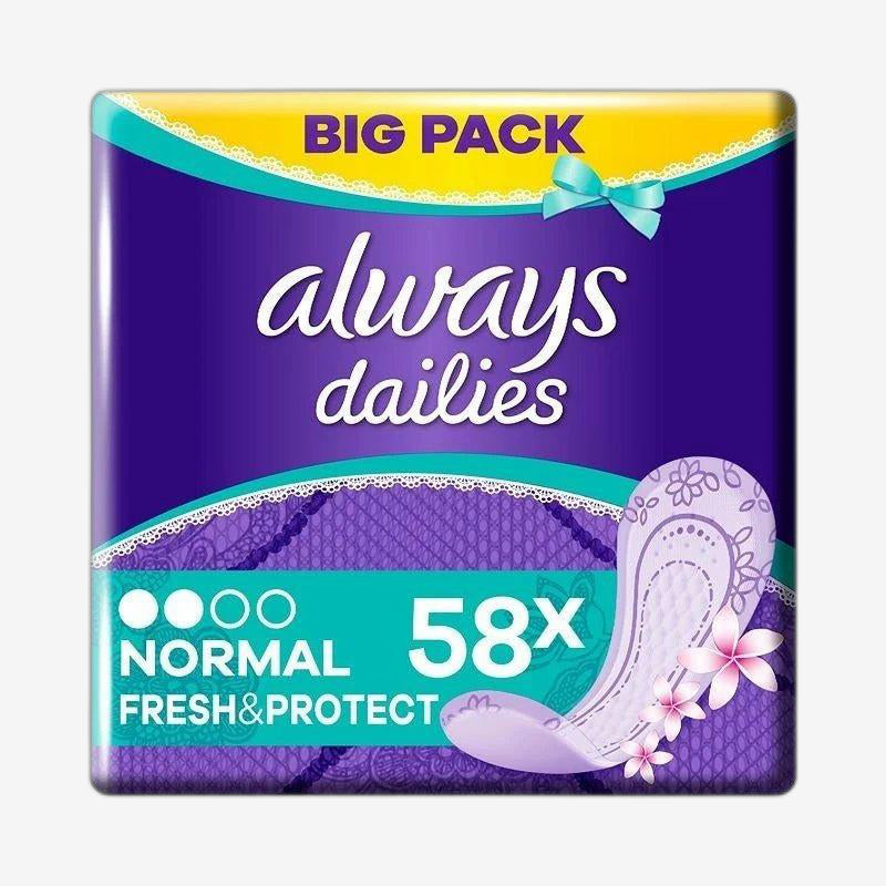 Dailies Normal Fresh & Protect Trosskydd 58 st - HemSyd
