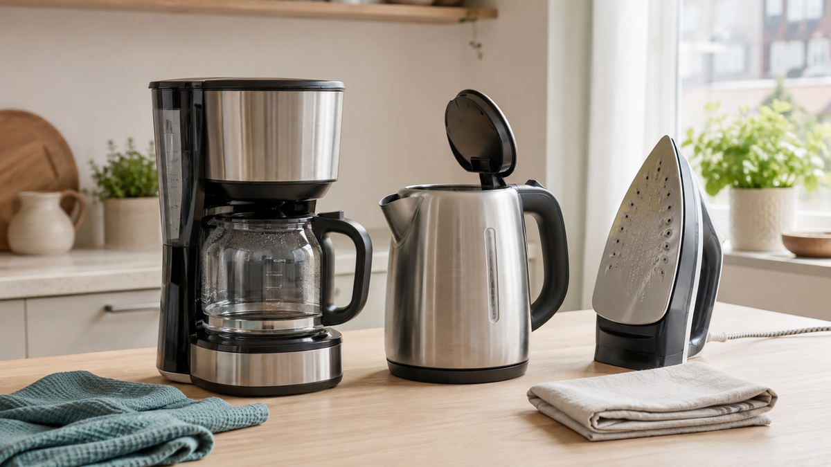 Avkalkning – så räddar du kaffebryggaren, vattenkokaren och strykjärnet