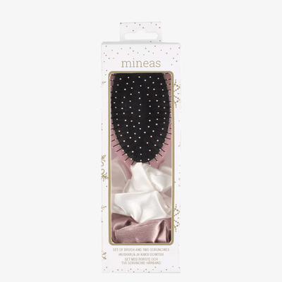 Mineas Gift Set – Hårborste & 2 Scrunchies - HemSyd