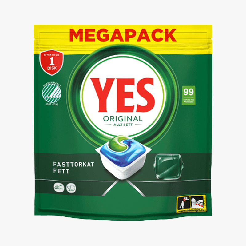 YES Original diskmaskinstabletter 99 - pack - HemSyd