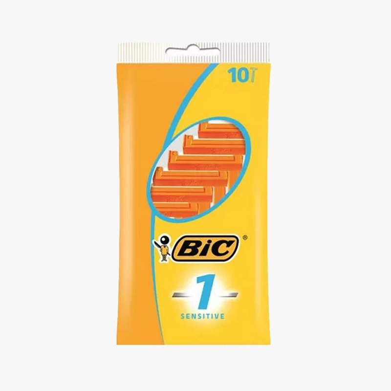 BIC 1 Sensitive Enbladiga Engångshyvlar för Män 10-pack - HemSyd