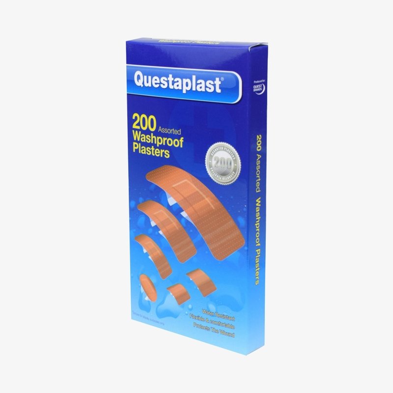 PLÅSTER Washproof "Questaplast" 200 st - HemSyd