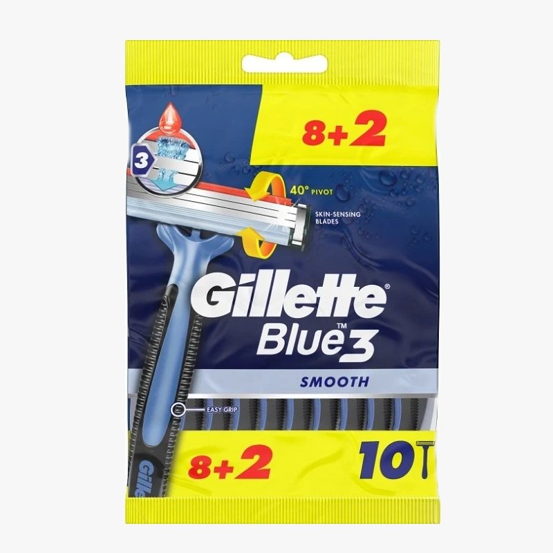 Gillette Blue3 Engångsrakhyvlar 10-pack - HemSyd