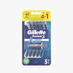Gillette Engångshyvel Sensor 3 för män 4+1-pack - HemSyd
