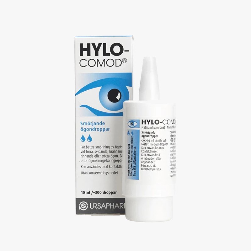 Hylo-Comod Smörjande ögondroppar 10 ml - HemSyd