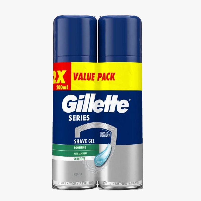 Gillette Sensitive Gel 2 x 200 ml - HemSyd