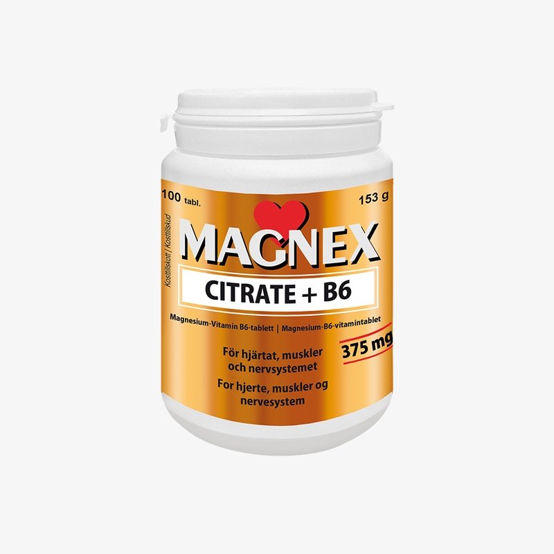 Magnex Citrate + B6 100 tabletter - HemSyd